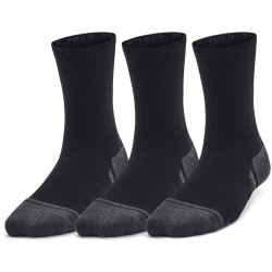 3er Pack UNDER ARMOUR Perform Tech Crew Socken Kinder 001 - black/black/jet gray XS (27.5-31)