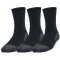 3er Pack UNDER ARMOUR Perform Tech Crew Socken Kinder 001 - black/black/jet gray XS (27.5-31)