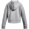 UNDER ARMOUR Rival Fleece Crop Hoodie Mädchen 012 - mod gray light heather/white XS (122-127 cm)