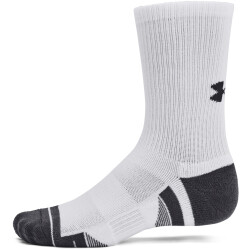 3er Pack UNDER ARMOUR Performance Tech Crew Socken 100 - white/white/jet gray M (37-41)