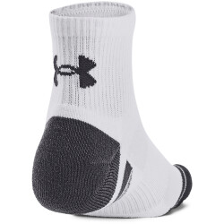 3er Pack UNDER ARMOUR Performance Tech Quarter Socken 100 - white/white/jet gray M (37-41)