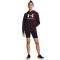 UNDER ARMOUR Rival Fleece Big Logo Hoodie Damen 600 - dark maroon/white XS