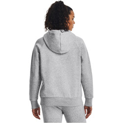 UNDER ARMOUR Rival Fleece Hoodie Damen 013 - mod gray light heather/white XS