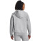 UNDER ARMOUR Rival Fleece Hoodie Damen 013 - mod gray light heather/white XS