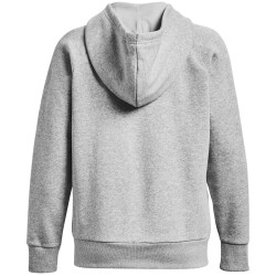 UNDER ARMOUR Rival Fleece Kapuzenjacke Damen 012 - mod gray light heather/white XS