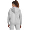 UNDER ARMOUR Rival Fleece Kapuzenjacke Damen 012 - mod gray light heather/white XS