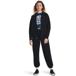 UNDER ARMOUR Rival Fleece Kapuzenjacke Damen 001 - black/white 30