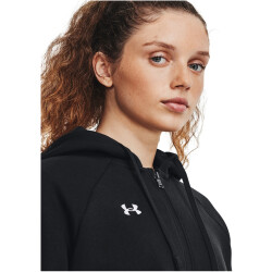 UNDER ARMOUR Rival Fleece Kapuzenjacke Damen 001 - black/white 30
