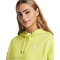 UNDER ARMOUR Essential OverSized Fleece Hoodie Damen 743 - lime yellow/white XS
