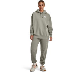 UNDER ARMOUR Essential OverSized Fleece Hoodie Damen 504 - grove green/white S