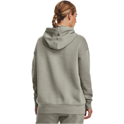 UNDER ARMOUR Essential OverSized Fleece Hoodie Damen 504 - grove green/white S