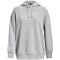 UNDER ARMOUR Essential OverSized Fleece Hoodie Damen 012 - mod gray light heather/white M