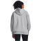 UNDER ARMOUR Essential OverSized Fleece Hoodie Damen 012 - mod gray light heather/white M