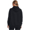 UNDER ARMOUR Essential OverSized Fleece Hoodie Damen 001 - black/white M
