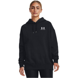 UNDER ARMOUR Essential OverSized Fleece Hoodie Damen 001 - black/white L