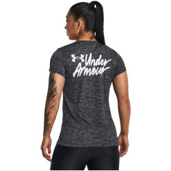 UNDER ARMOUR Tech Twist Graphic T-Shirt Damen 001 - black/white/white M