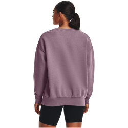 UNDER ARMOUR Essential OverSized Fleece Shirt Damen 500 - misty purple/white XS