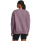 UNDER ARMOUR Essential OverSized Fleece Shirt Damen 500 - misty purple/white XS
