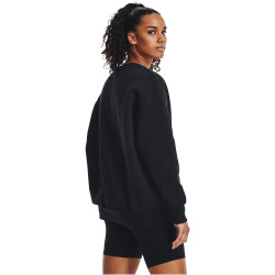 UNDER ARMOUR Essential OverSized Fleece Shirt Damen 001 - black/white XS