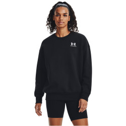 UNDER ARMOUR Essential OverSized Fleece Shirt Damen 001 - black/white L