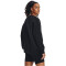UNDER ARMOUR Essential OverSized Fleece Shirt Damen 001 - black/white L
