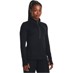 UNDER ARMOUR Qualifier Run 1/2-Zip Laufshirt Damen 001 - black/reflective M