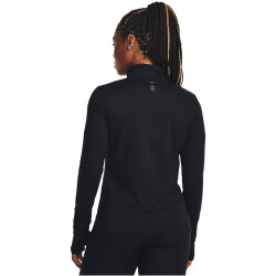 UNDER ARMOUR Qualifier Run 1/2-Zip Laufshirt Damen 001 - black/reflective L