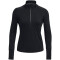 UNDER ARMOUR Qualifier Run 1/2-Zip Laufshirt Damen 001 - black/reflective L
