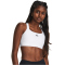 UNDER ARMOUR HeatGear High Sport-BH Damen 100 - white/jet gray XS