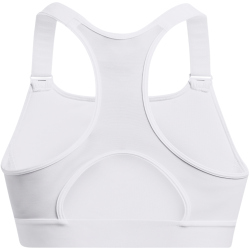 UNDER ARMOUR HeatGear High Sport-BH Damen 100 - white/jet gray S