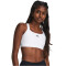 UNDER ARMOUR HeatGear High Sport-BH Damen 100 - white/jet gray S