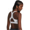 UNDER ARMOUR HeatGear High Sport-BH Damen 100 - white/jet gray S