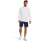 UNDER ARMOUR Seamless Stride 1/4-Zip Laufshirt Herren 100 - white/reflective M