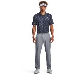 UNDER ARMOUR Performance 3.0 Printed Golf-Poloshirt Herren 044 - downpour gray/halo gray M