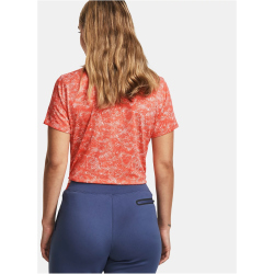 UNDER ARMOUR Playoff Printed Poloshirt Damen 690 - venom red/beta/metallic silver S
