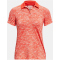 UNDER ARMOUR Playoff Printed Poloshirt Damen 690 - venom red/beta/metallic silver S