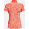 UNDER ARMOUR Playoff Printed Poloshirt Damen 690 - venom red/beta/metallic silver S