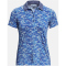 UNDER ARMOUR Playoff Printed Poloshirt Damen 480 - hushed blue/water/metallic silver XS