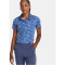 UNDER ARMOUR Playoff Printed Poloshirt Damen 480 - hushed blue/water/metallic silver XS