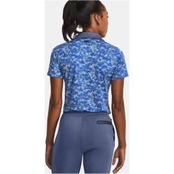 UNDER ARMOUR Playoff Printed Poloshirt Damen 480 - hushed blue/water/metallic silver S