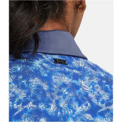 UNDER ARMOUR Playoff Printed Poloshirt Damen 480 - hushed blue/water/metallic silver S