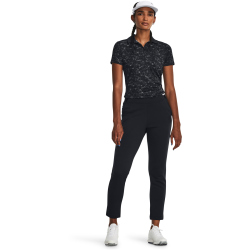 UNDER ARMOUR Playoff Printed Poloshirt Damen 001 - black/metallic silver S