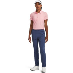 UNDER ARMOUR Playoff Poloshirt Damen 673 - pink fizz/venom red/metallic silver L