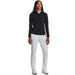 UNDER ARMOUR Playoff 1/4-Zip Golfshirts Damen 001 - black/metallic silver S
