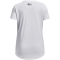 UNDER ARMOUR Tech Print Logo Trainingsshirt Mädchen 101 - white/black S (127-137 cm)