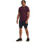 UNDER ARMOUR RUSH Vent kurzarm Trainingsshirt Herren 600 - dark maroon/black XS