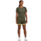 UNDER ARMOUR Run Stamina 2-in-1-Shorts Damen 390 - marine od green/lime yellow/reflective L