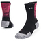 UNDER ARMOUR ArmourDry Cushion Mid-Crew Laufsocken 003 - black/pink shock/reflective S (34-38)