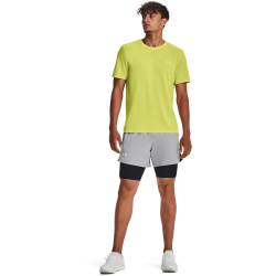 UNDER ARMOUR Seamless Stride kurzarm Laufshirt Herren 743 - lime yellow/reflective L
