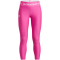 UNDER ARMOUR HeatGear Armour Crop Hose M&auml;dchen 652 - rebel pink/white M (137-149 cm)